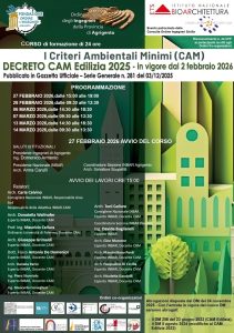 CORSO CAM: I CRITERI AMBIENTALI MINIMI DECRETO CAM EDLIZIA 2025